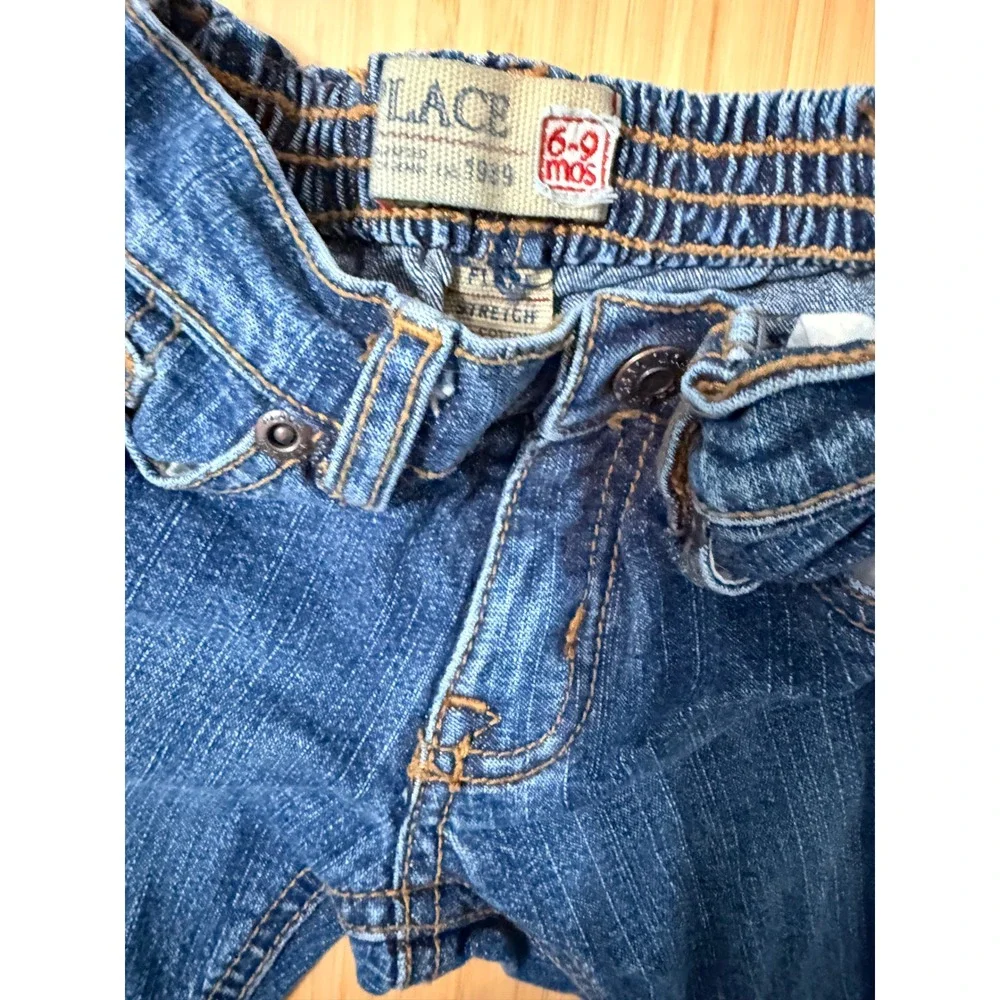The‎ Children's Place Flare Jeans Baby Girls 6-9 Months Blue Stretch Denim Pants